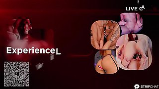 Uber-sexy black-haired in crimson undergarments, getting off and climax now - Camila_and_Johan_mischievous