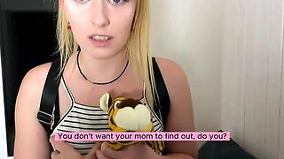 Young Russian Schoolgirl SweetAndFlow Fucks Stepdad For Bad Grade - Blowjob & Doggystyle