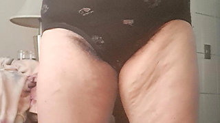 MILF Taking off Her Clothes and Stripping Down to Her Panties