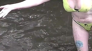 Water Fight in River