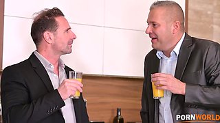 Petite Slut Francys Belle Opens Tight Holes to Three Cocks GP2241