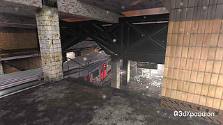Sexy Slut Thacceq Gets Fucked Hard in Abandoned VR Subway - Deep Blowjob & Raw Pounding