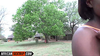 Cute Ebony Girlfriend Gets Ass Fucked and Then Swallows Cum to Cool off!