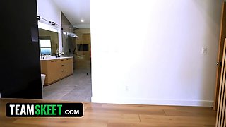 The cutest laTina Babysitter you’ve ever seen works hard for her creepy fresh customer