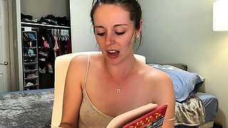Hysterically reading Harry Potter while sitting on a