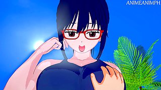 Creampie, big boobs, tit drilling