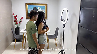 My shy stepsister loses bet and must pay me with hard sex