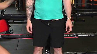 Our Married Coach Fucks Me and My Boxing Partner in a Threesome at the Gym