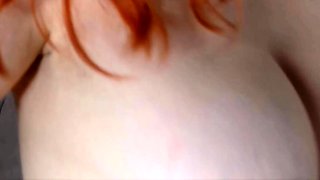 Redhead Milfy Helen close up hairy pussy fucking