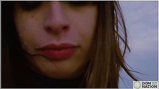 Italian Babe Silvia Soprano Worships Her Dominants Ass And Feet As They Walk Along The Sea