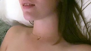 Small titted brunette amateur anal nailed at home