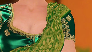 Horny Desi Indian Bhabhi Fucked Hard by Village Leader Outdoor Hardcore Sex Hindi Audio English Subtitles