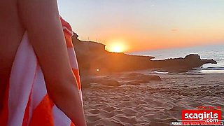 Public Beach Sex And Orgasm For Amateur Couple