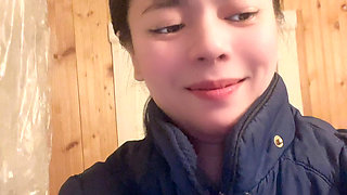 Hana Take a Cup Water Clean Her Pussy in the Bathroom