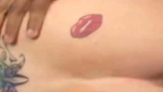 Big ass blonde enjoys in hard black dick on the couch