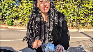 Car Breakdown! Lustful Student Repays Rescuer... (blowjob And Wild Sex)