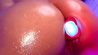 Shower Demoness Covered in Spit & Cum