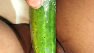 Today I felt like getting fucked by a cucumber
