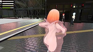 Slutty asian, asian whore, public blowjob