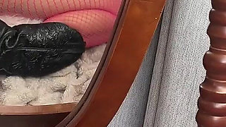 My First JOI: Dirty Talk in Pink Fishnets & Cowgirl Boots