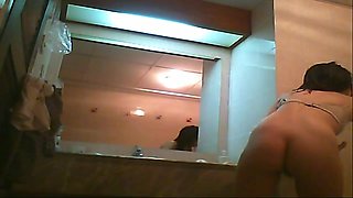 Beautiful asian naked in a shower