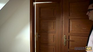 Slim teen cums with stepdad’s cock inside - Jenny Simons
