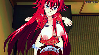 Rias Gremory kimono sex at the festival - DXD NTR Madness Series