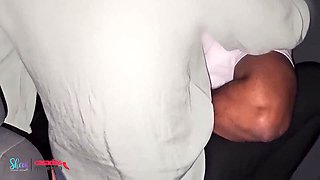 The hotwife observed his wifey meeting the BIG BLACK COCK in front of everyone