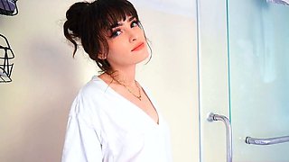 Wet T-Shirt Try-On Haul with a Stunning Tattooed Babe