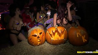 Wild Halloween Party with Julie Kay in Latina Frenzy