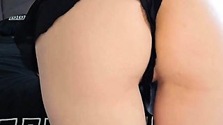 British teen with a big ass rides my cock until I cum hard