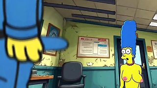 Hot MILF Housewife Fucks Sheriff in Police Station - Animated Cartoon Sex