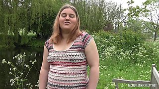 Manon, young, shy and BBW, get fucked in a threesome