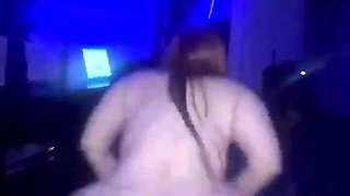 Hot Latina BBW Shakes Her Huge Phat Ass While Riding Her Partner's BBC