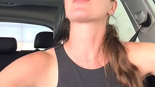 Having A Mind Blowing Orgasm In The CAR WASH 💦💦💦