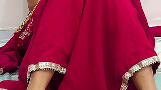 Indian Wife Video Call with Husband Seducing but Wife Cheats on a Husband While Having Sex with Devar in Hindi