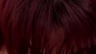 Sweet redhead Milf Gi Jen POV deepthroat and swallow
