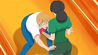 Faphouse, in public, cartoon fantasy