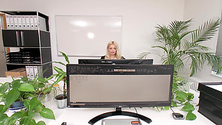 German Secretary Seduces Coworker in the Office and Gets Creampied