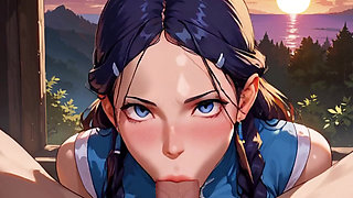Anime Ai: the Cleaning Girl Sees My Cock and Can't Resist It.