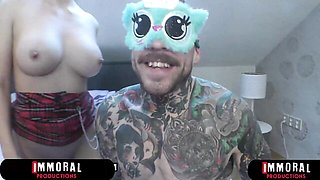 Immoral Family featuring cocotte's big tits blonde action