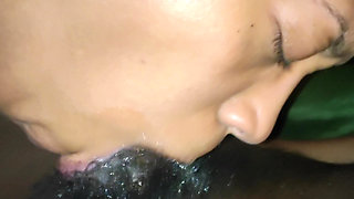 Hot Sloppy Pink Mouth Made for Swallowing Black Dick Pt1