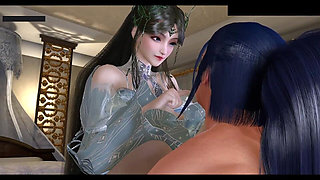 The Digital Goddess of Enchanted Curves - 3D Animation Hentai