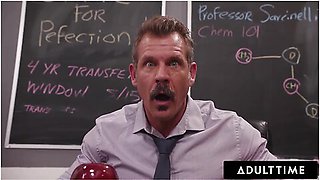 Naughty Petite Squirter Rose Carter Splashes Her Wet Pussy On Teacher During Detention