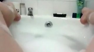 My bbw slut in bath fancied a play