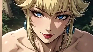 Gol Topless Animation Hot Princess Peach