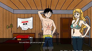 Nami's treasure hunt leads to a big breast adventure