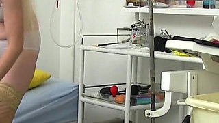 Mature gyno - gyno doc secretly records his naked patient and caught her pee