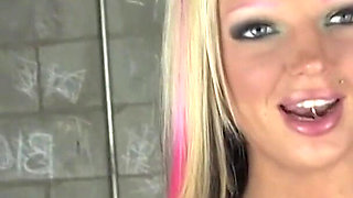 Piss Drenched Blonde Begs for Throbbing Cock Pound