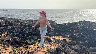 Beach Jeans Wetting - Sandy and Soaked